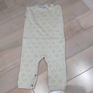 Bebe organics Harmony cotton organic cream tan  jumpsuit overalls